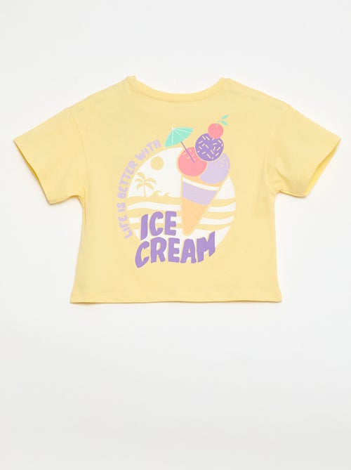 T-shirt met losse pasvorm en print op rug & borst - Kiabi T-shirt met losse pasvorm en print op rug & borst - Kiabi