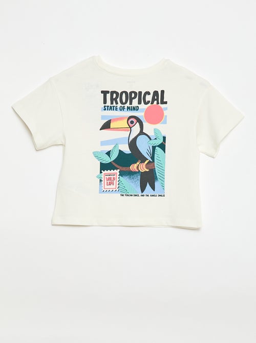 T-shirt met losse pasvorm en print op rug & borst - Kiabi T-shirt met losse pasvorm en print op rug & borst - Kiabi