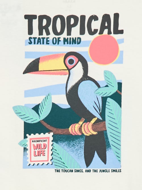T-shirt met losse pasvorm en print op rug & borst - Kiabi T-shirt met losse pasvorm en print op rug & borst - Kiabi