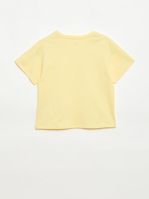 T-shirt met macramébloemen - Kiabi