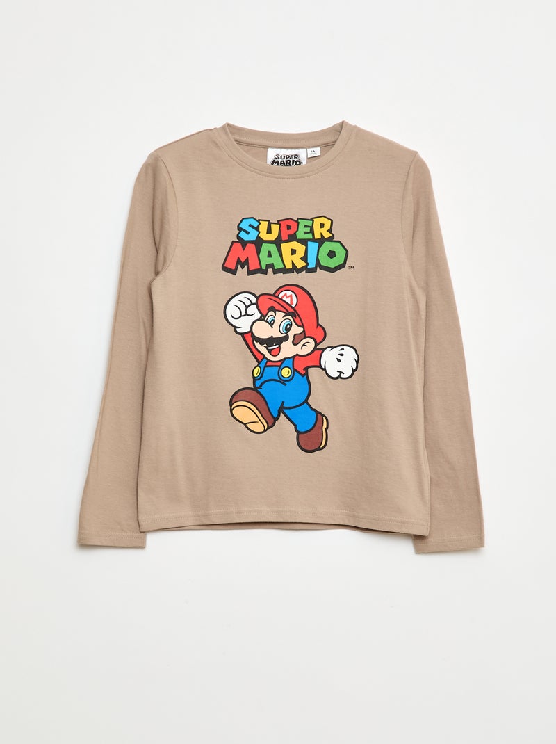 T-shirt met 'Mario'-print Wit - Kiabi