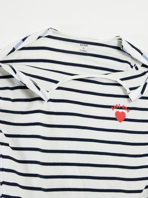T-shirt met matrozenstreepjes - So Easy - Kiabi