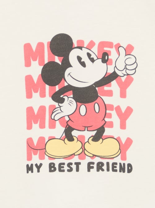 T-shirt met 'Mickey' print en korte mouwen - Kiabi