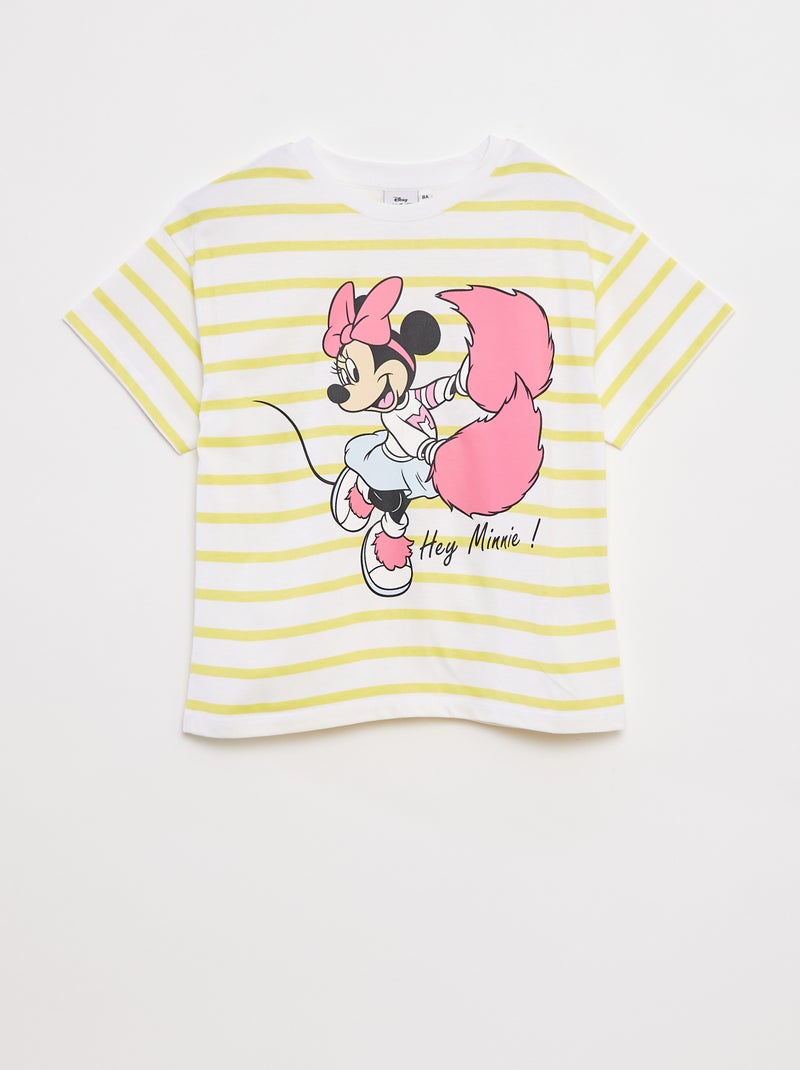 T-shirt met Minnie-print Geel - Kiabi