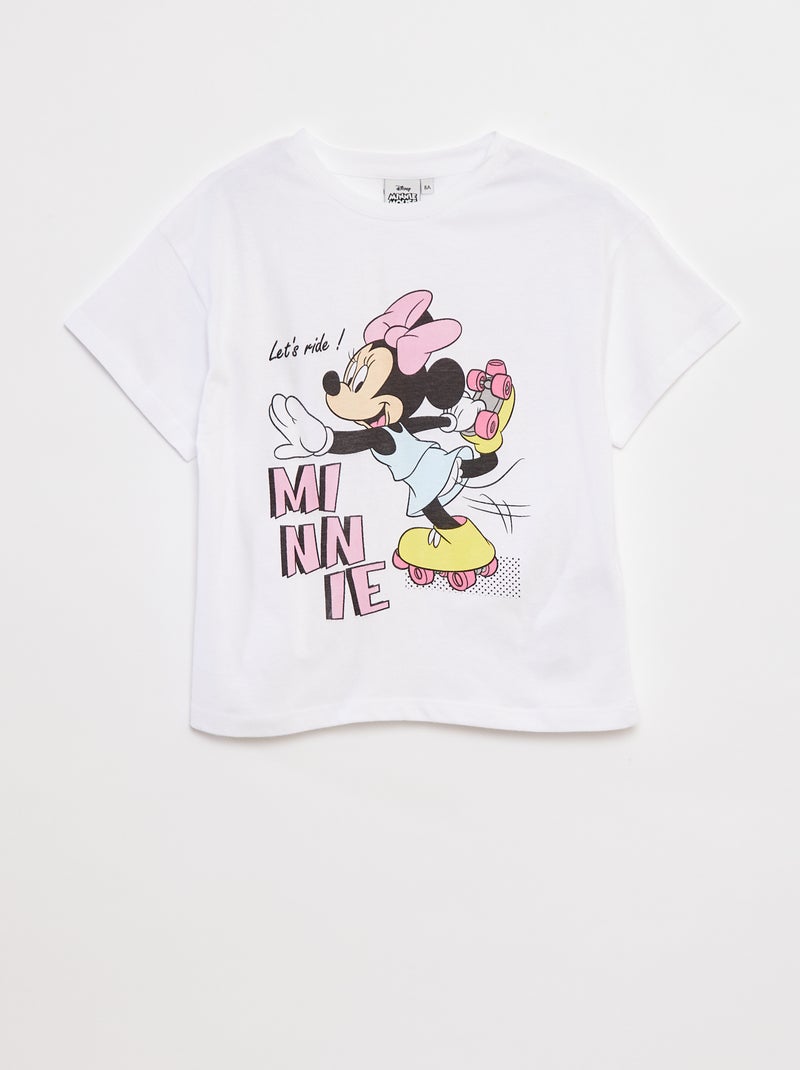 T-shirt met Minnie-print Wit - Kiabi
