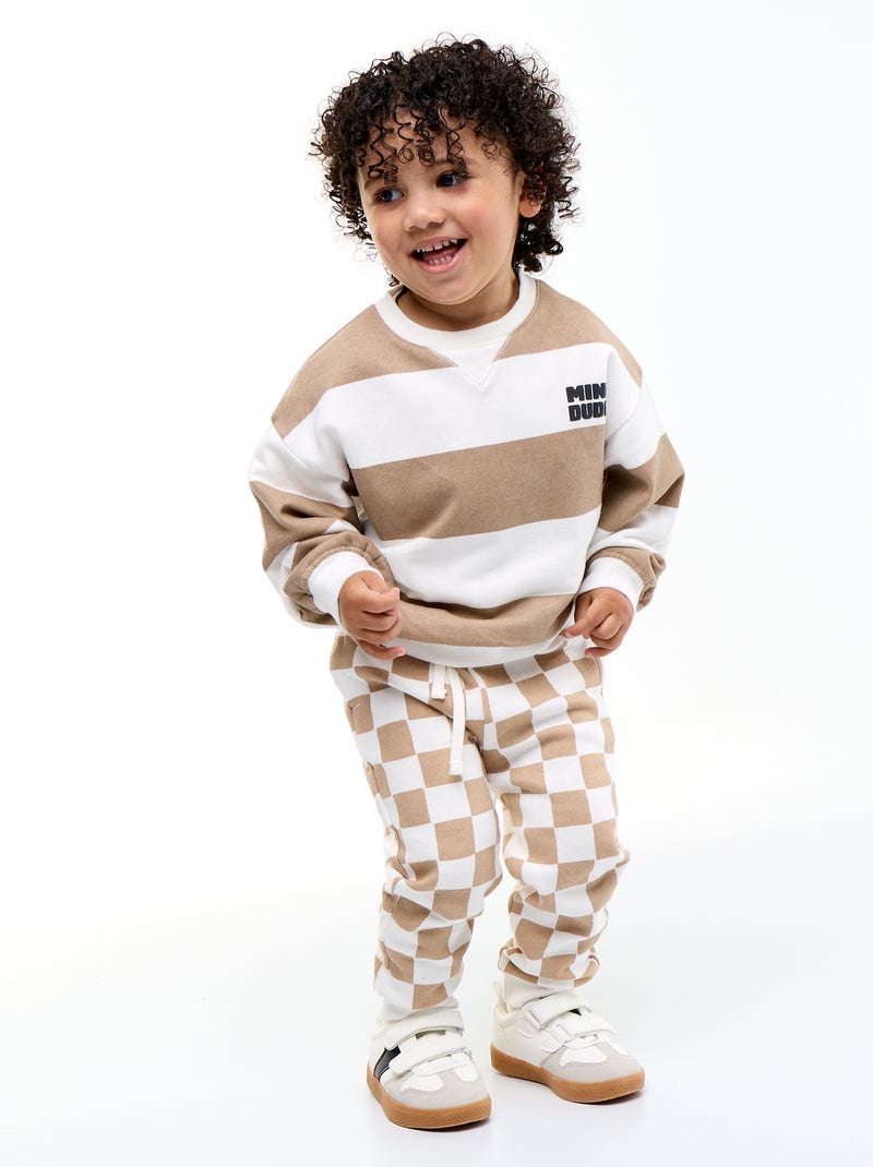 T-shirt met motief en korte mouwen Wit - Kiabi