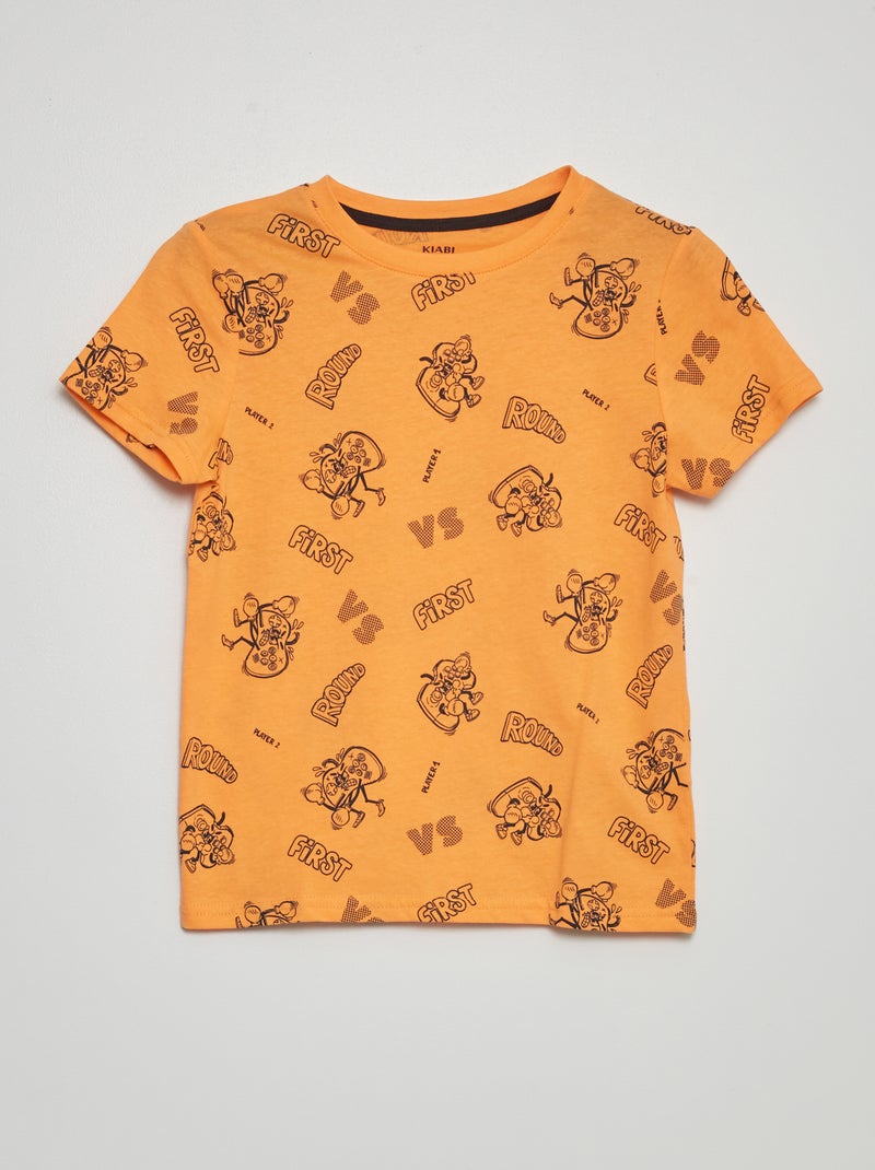 T-shirt met motief ORANJE - Kiabi