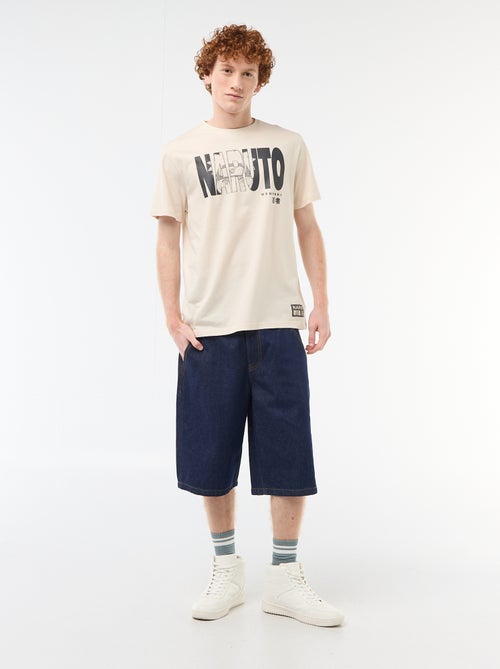 T-shirt met 'Naruto' print van effen katoen - Kiabi