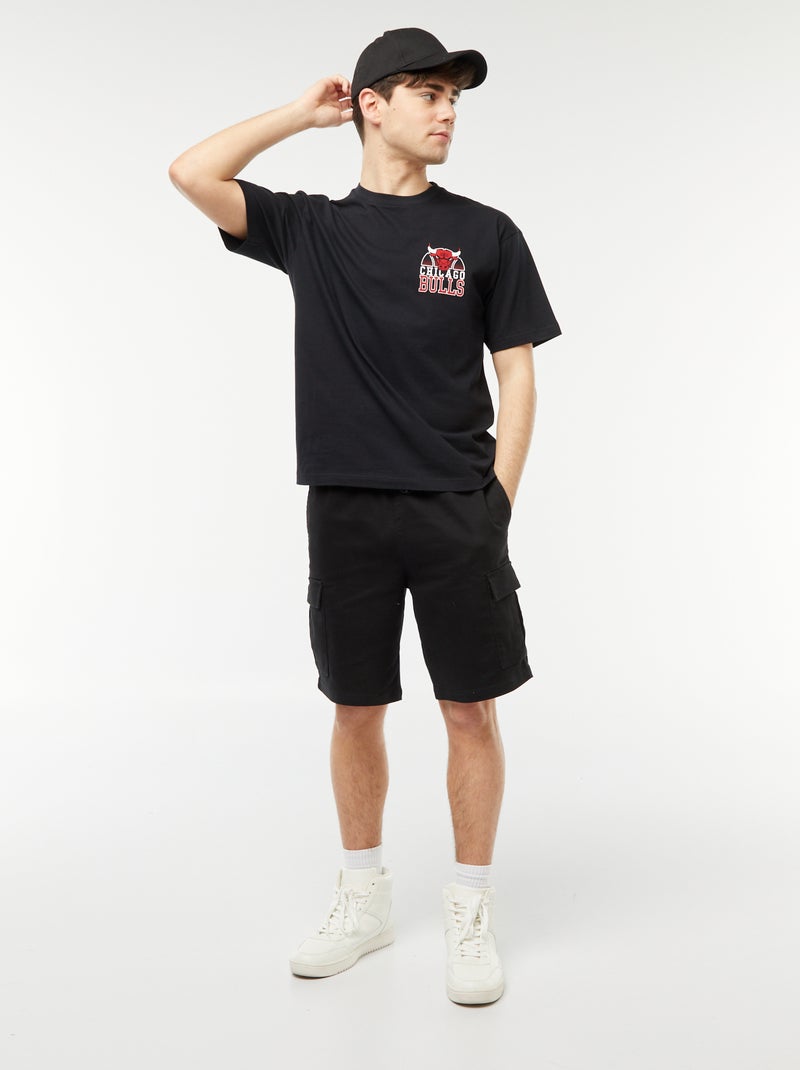 T-shirt met 'NBA'-print GRIJS - Kiabi