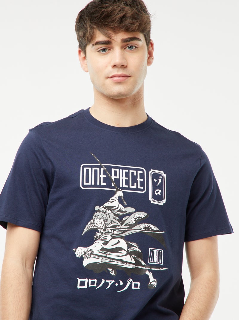 T-shirt met 'One Piece'-opdruk BLAUW - Kiabi