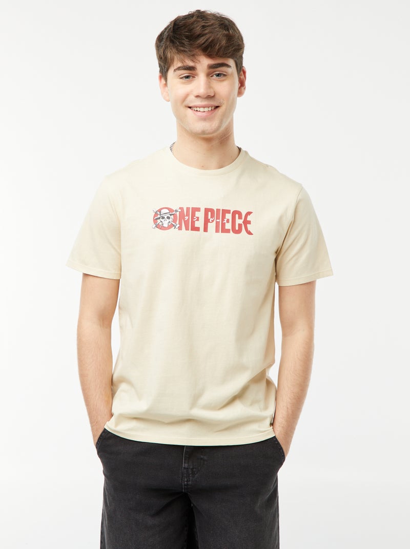 T-shirt met 'One Piece'-opdruk WIT - Kiabi