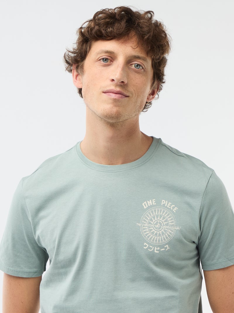 T-shirt met 'One Piece'-print Blauw - Kiabi