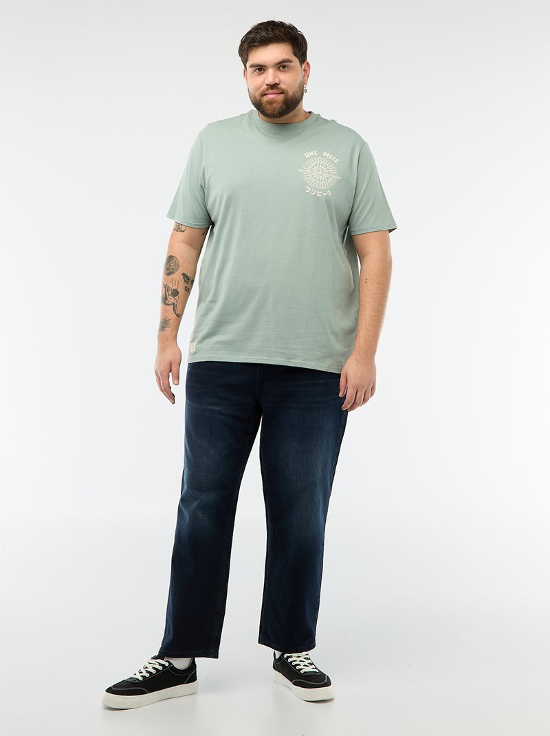 T-shirt met 'One Piece'-print Blauw - Kiabi