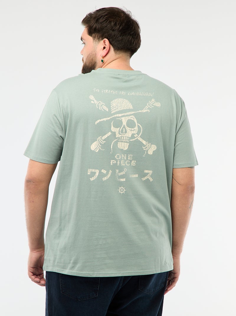 T-shirt met 'One Piece'-print Blauw - Kiabi