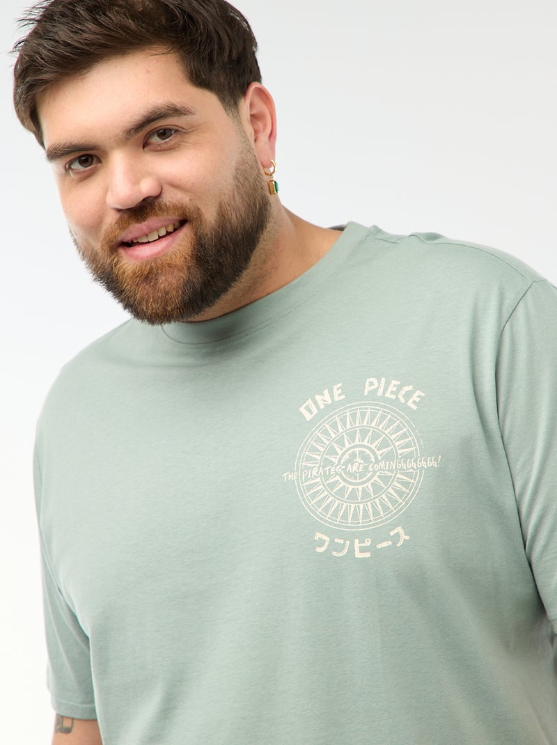 T-shirt met 'One Piece'-print Blauw - Kiabi