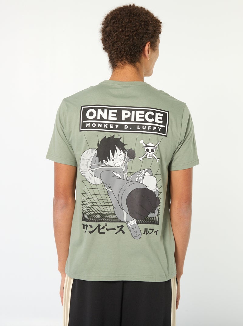 T-shirt met 'One Piece'-print Groen - Kiabi