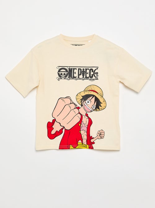 T-shirt met 'One Piece'-print, korte mouwen van katoen - Kiabi