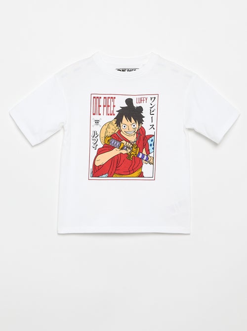 T-shirt met 'One Piece'-print, korte mouwen van katoen - Kiabi