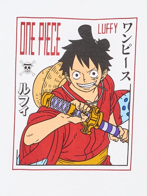 T-shirt met 'One Piece'-print, korte mouwen van katoen - Kiabi