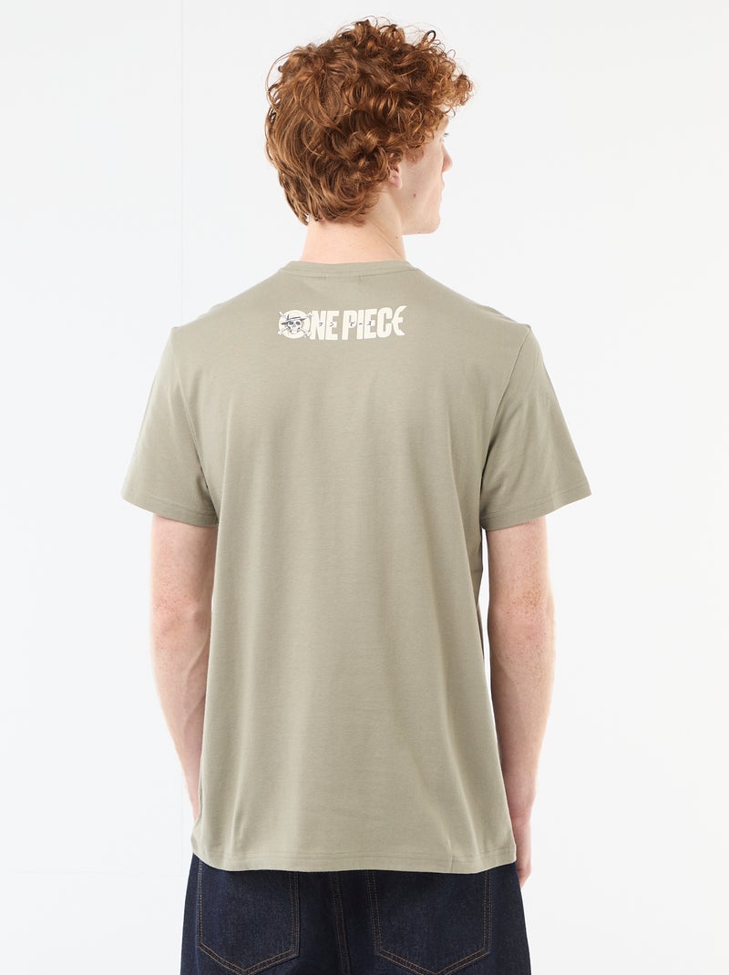 T-shirt met 'One Piece' print van katoen Groen - Kiabi