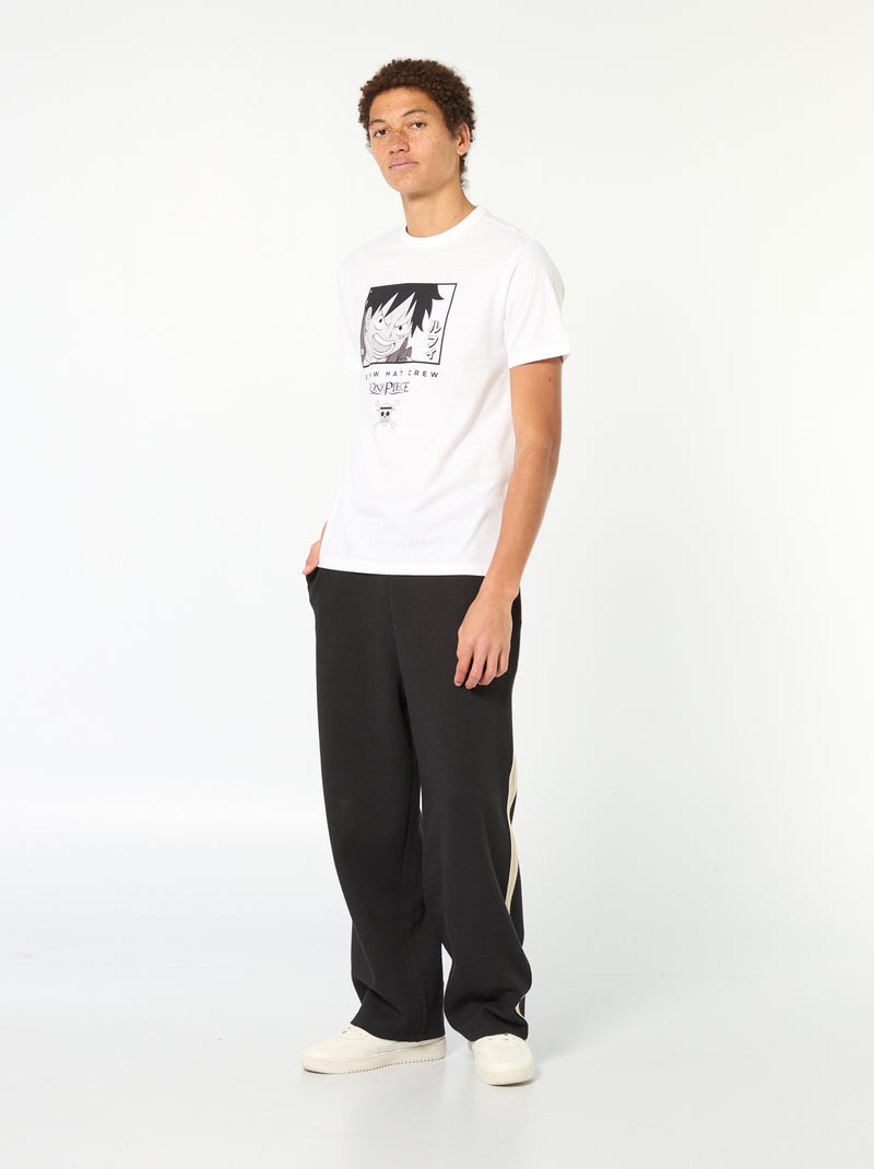 T-shirt met 'One Piece'-print Wit - Kiabi