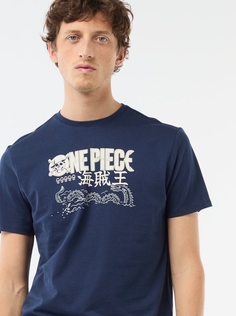 T-shirt met 'One Piece'-print Zwart - Kiabi