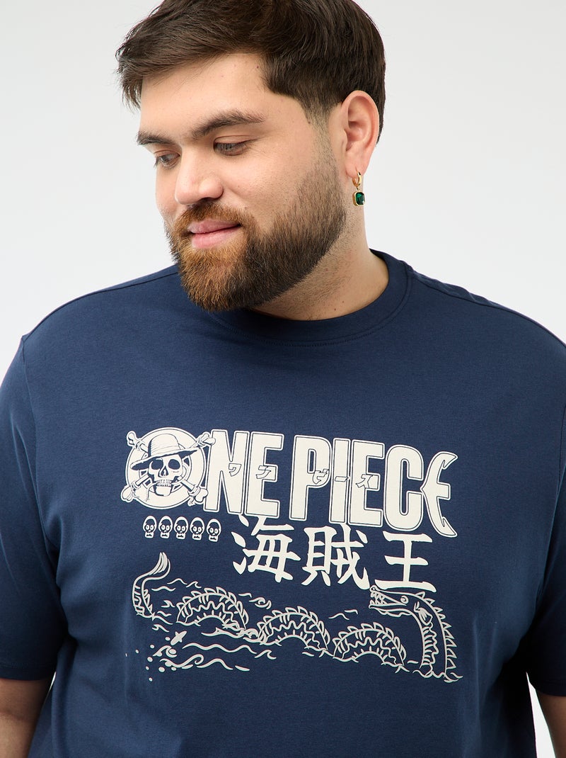 T-shirt met 'One Piece'-print Zwart - Kiabi