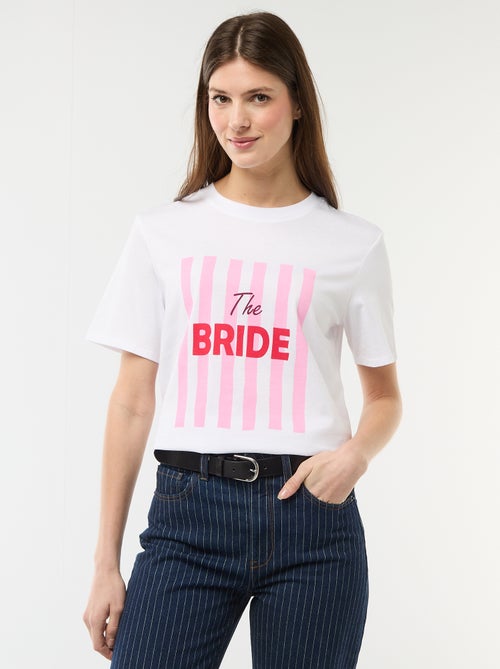 T-shirt met opdruk Vrijgezellenfeest - Kiabi