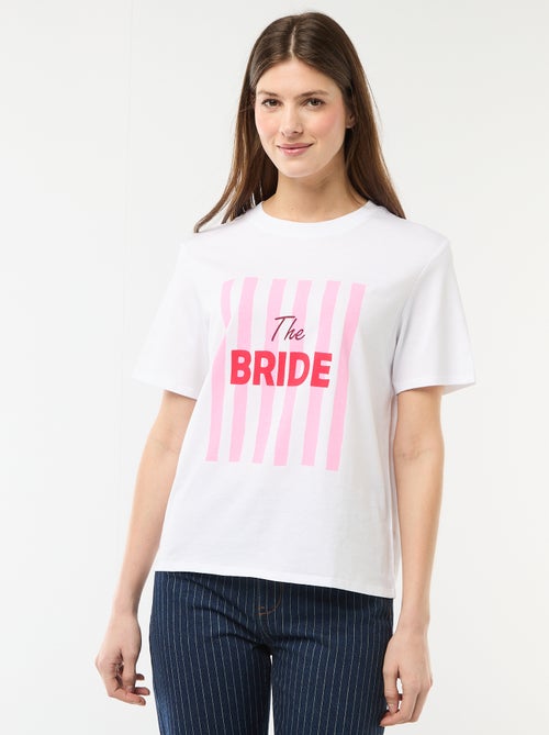 T-shirt met opdruk Vrijgezellenfeest - Kiabi