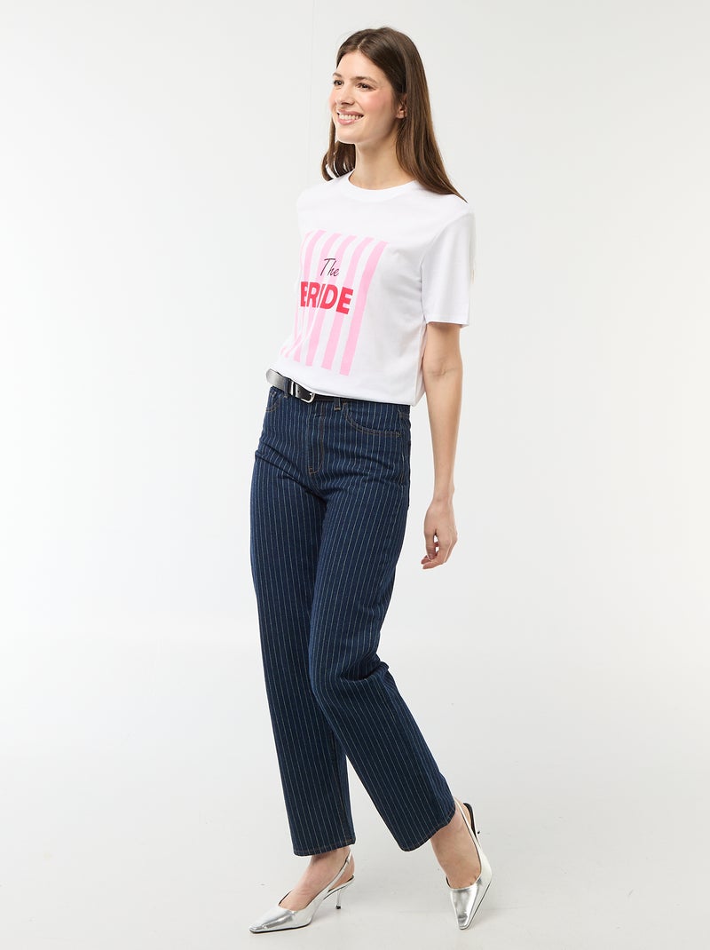T-shirt met opdruk Vrijgezellenfeest Blauw - Kiabi