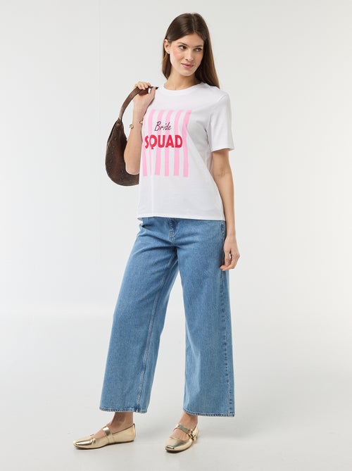 T-shirt met opdruk Vrijgezellenfeest - Kiabi