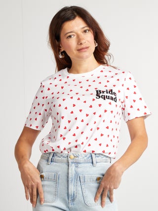 T-shirt met opdruk Vrijgezellenfeest