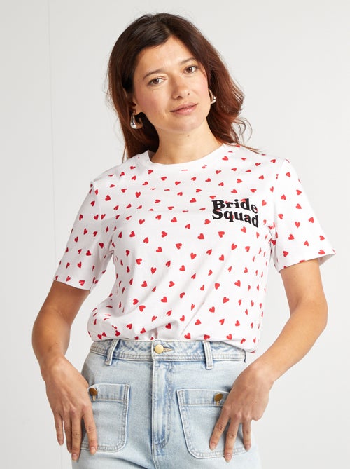 T-shirt met opdruk Vrijgezellenfeest - Kiabi