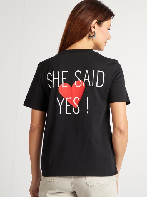 T-shirt met opdruk Vrijgezellenfeest - Kiabi