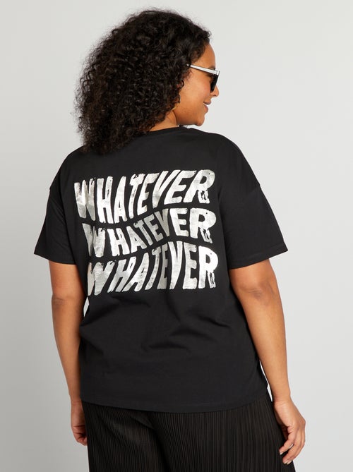 T-shirt met opdruk 'whatever' - Kiabi