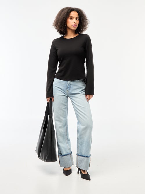 T-shirt met open rug - Kiabi