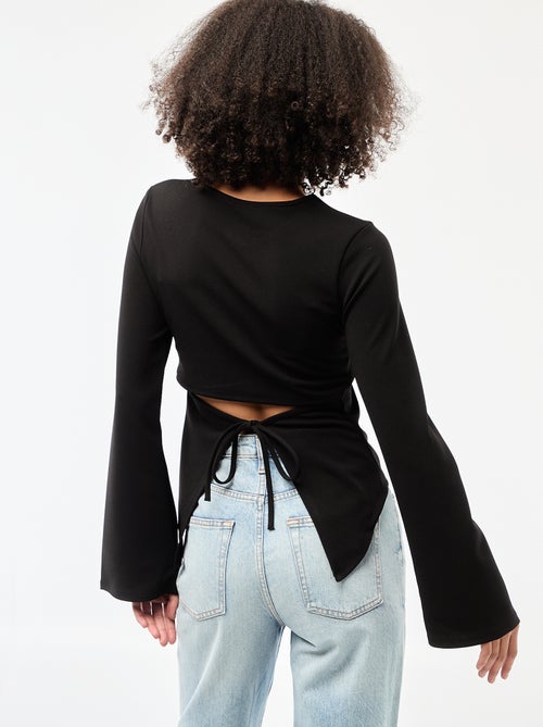 T-shirt met open rug - Kiabi