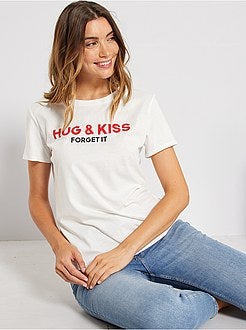 T-shirt met opschrift 'Ecodesign' - Kiabi