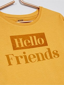 T-shirt met opschrift - Kiabi
