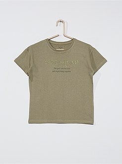 T-shirt met opschrift - Kiabi