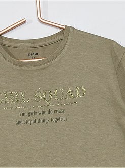 T-shirt met opschrift - Kiabi