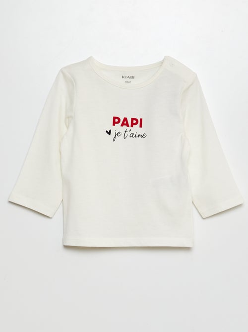 T-shirt met opschrift - Kiabi