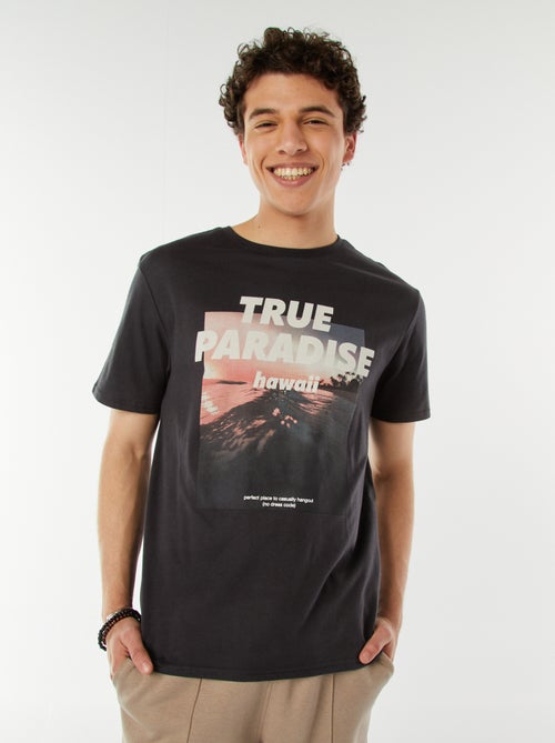 T-shirt met opschriften - Kiabi