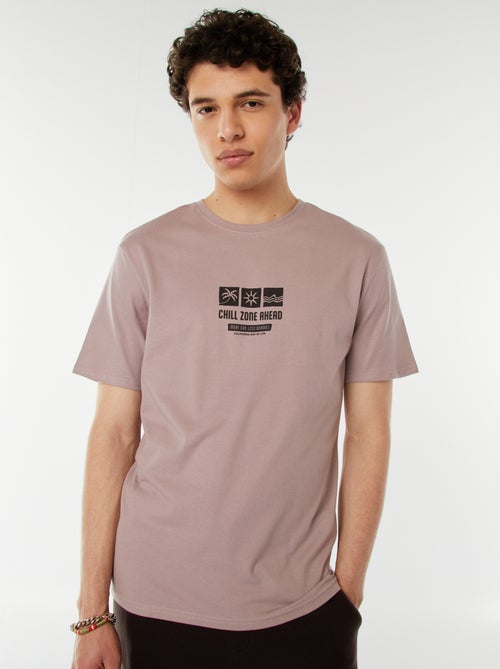 T-shirt met opschriften - Kiabi