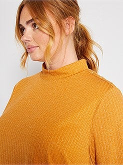 T-shirt met opstaande kraag - Kiabi