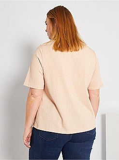 T-shirt met opstaande kraag - Kiabi