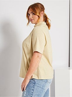 T-shirt met opstaande kraag - Kiabi