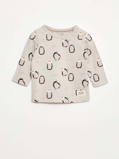 T-shirt met originele print - Kiabi