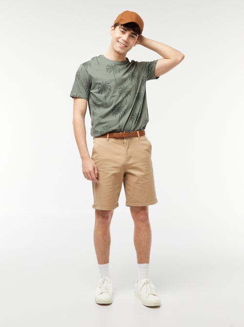 T-shirt met palmbomenprint - Kiabi