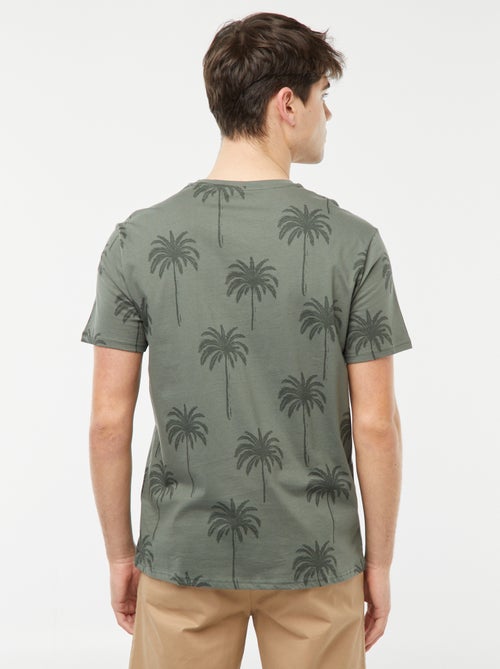 T-shirt met palmbomenprint - Kiabi